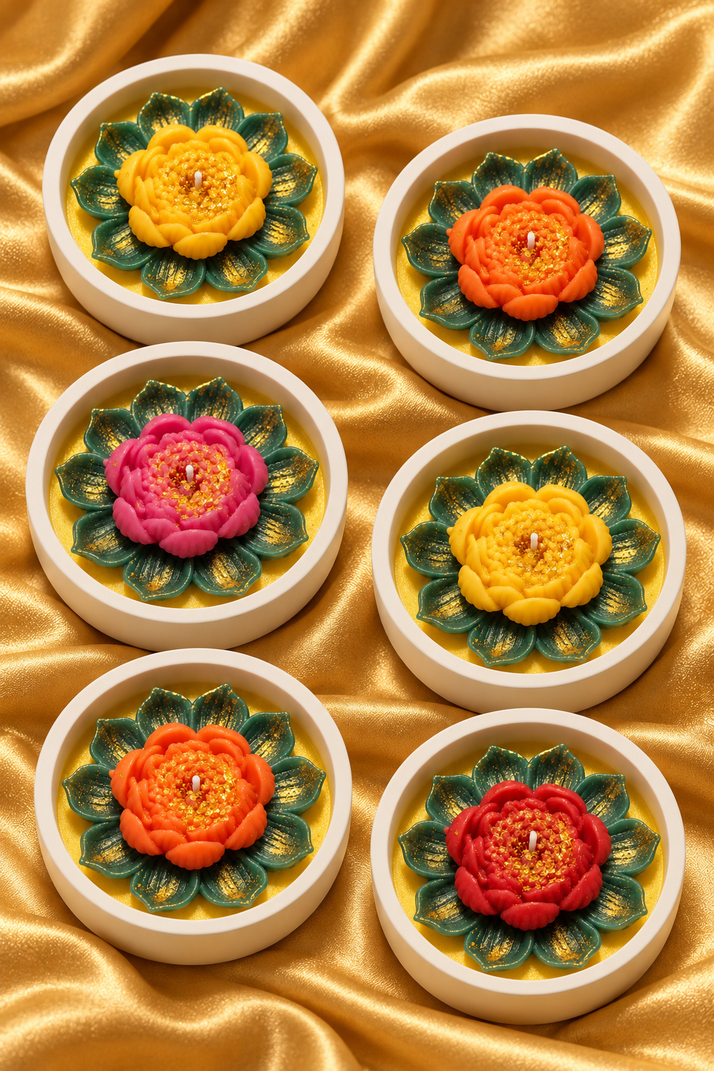 Lotus Flower Candle Gift Set | Naturezz Decor