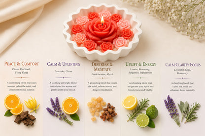 Romantic Blush Rose Candle