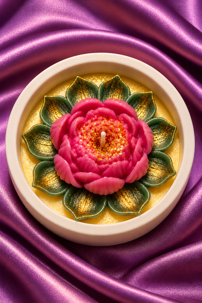 Lotus Flower Candle Gift Set | Naturezz Decor