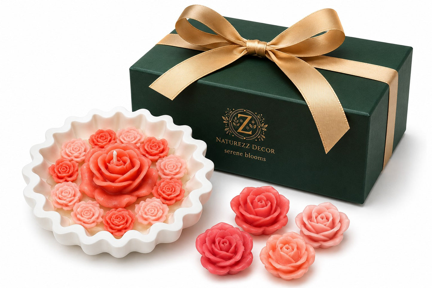 Romantic Blush Rose Candle