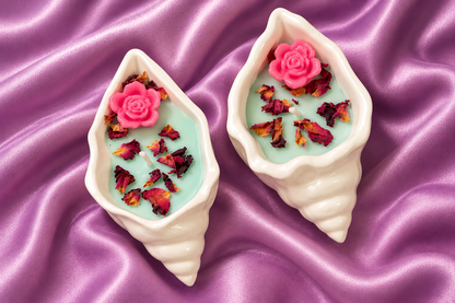 Seashell Candles Gift Set for Women | Naturezz Decor