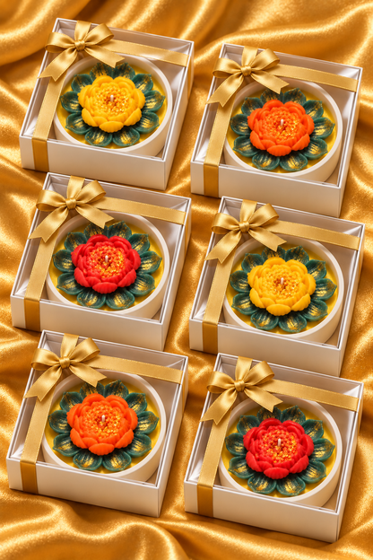 Lotus Flower Candle Gift Set | Naturezz Decor
