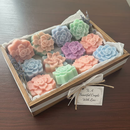 Succulent Flower candle refill