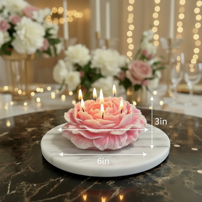 Luxury Handmade Peony Candle