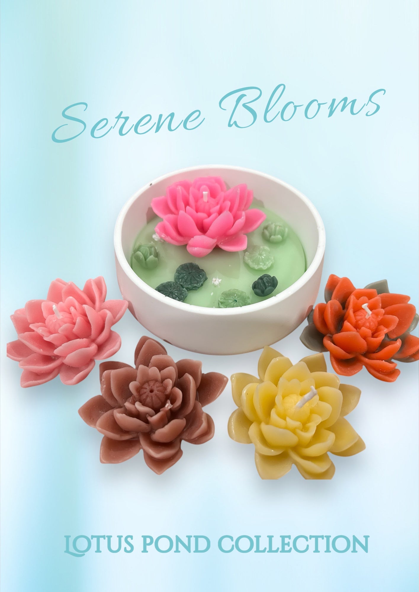 Serene Blooms- Lotus Pond Candle