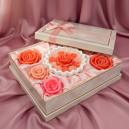 Romantic Blush Rose Candle
