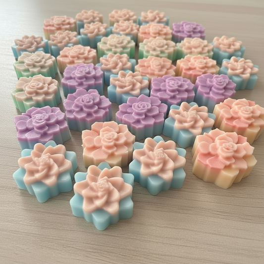 Succulent Flower candle refill
