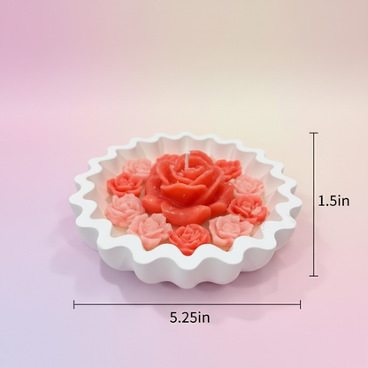 Romantic Blush Rose Candle