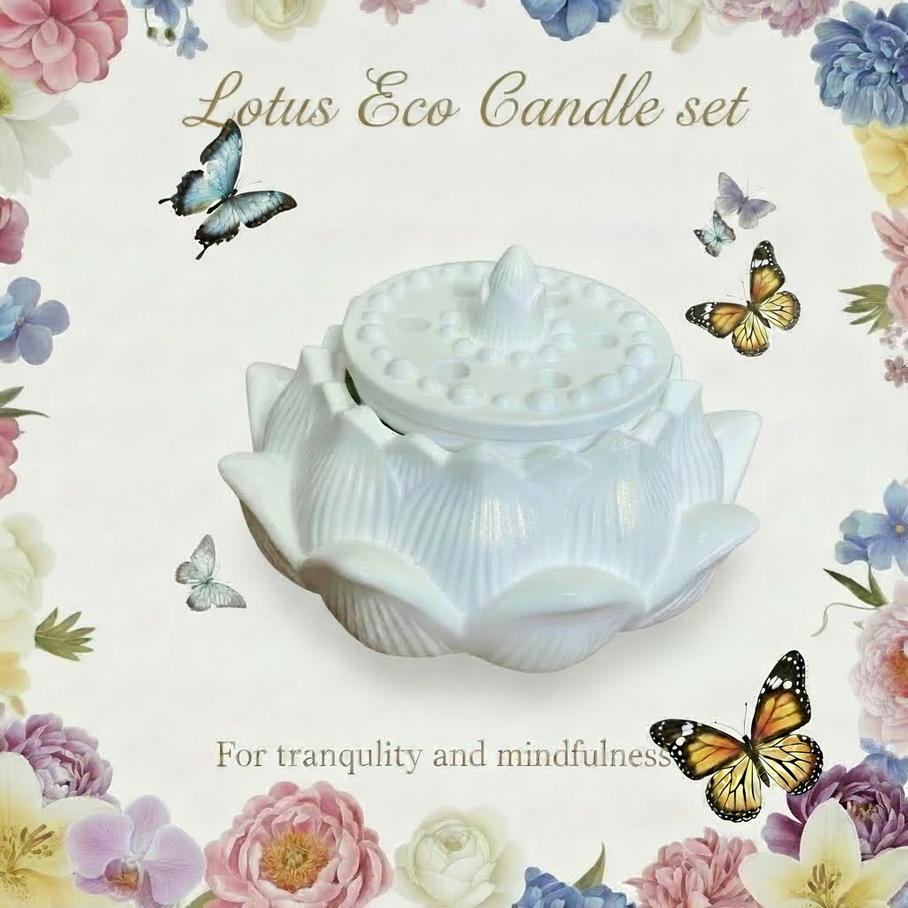 Handmade Lotus Pond Candle | Soy/Beeswax