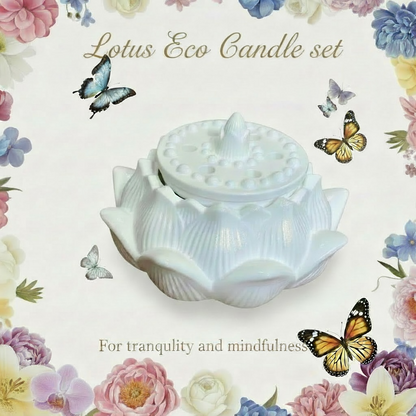 Handmade Lotus Pond Candle | Soy/Beeswax