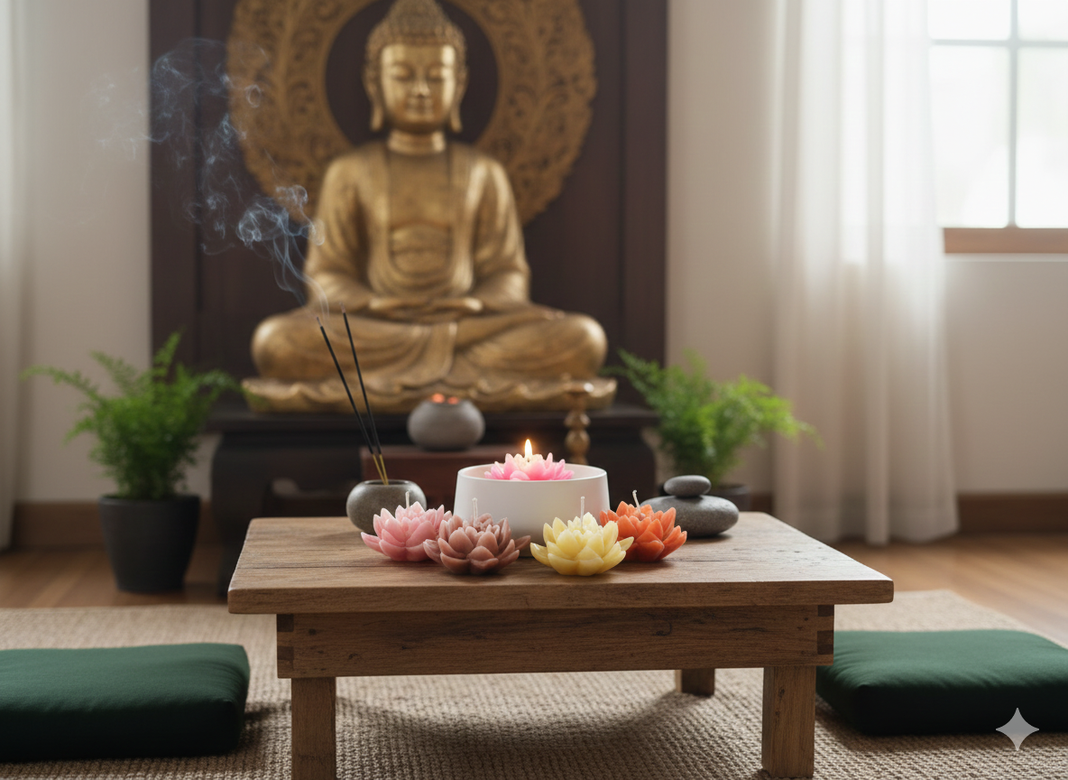 Serene Blooms- Lotus Pond Candle