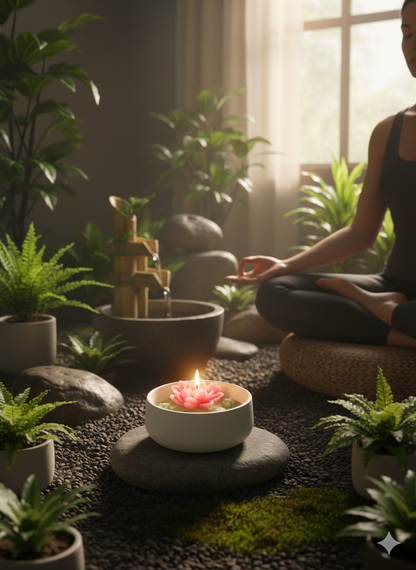 Serene Blooms- Lotus Pond Candle